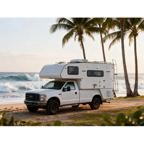 Camioneta camper personalizada para aventuras todoterreno 
